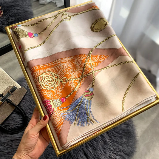 Natural Pure Silk Neckerchief For Ladies