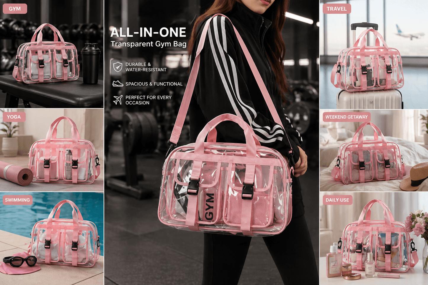 Transparent Travel Casual Bag