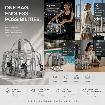 Transparent Travel Casual Bag