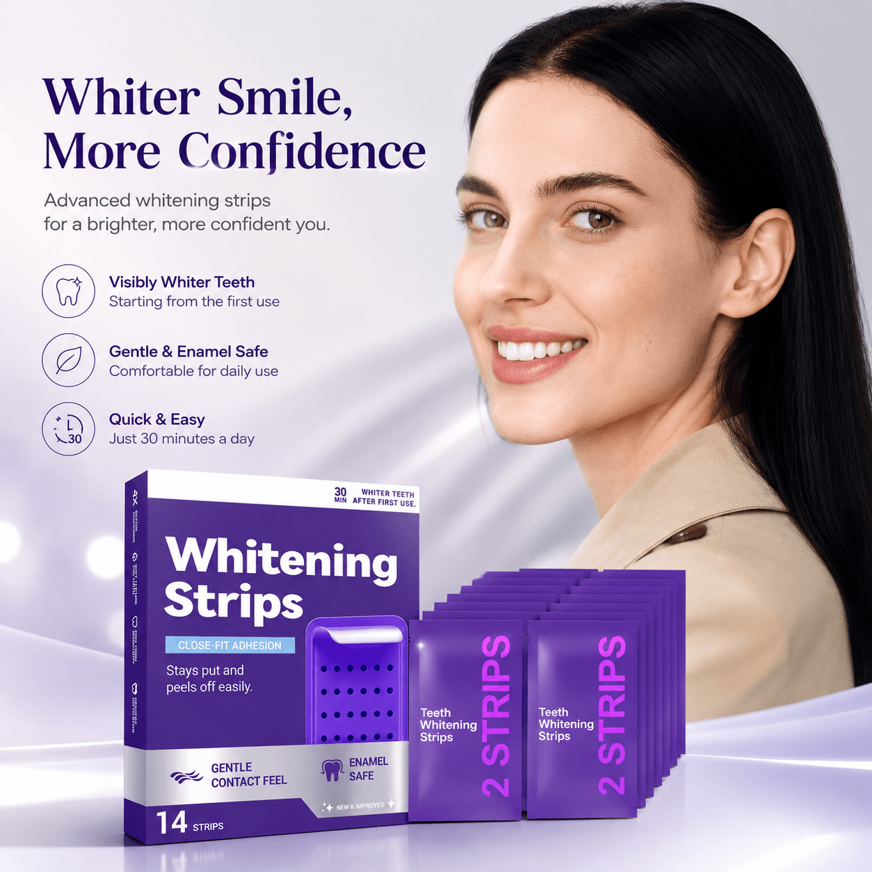 PURPLE WHITENING STRIPS