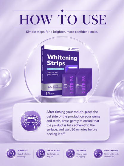 PURPLE WHITENING STRIPS