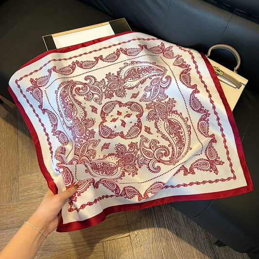 Elegant Nordic Style All Seasons Scarf Faux Silk