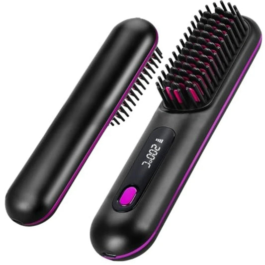 Portable Straightener Mini Hair Brush for Women